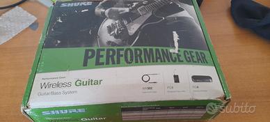 shure performance gear wireless guitar pg 4 pg1 wa