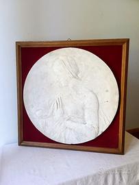 Bassorilievo in gesso Madonna che Prega