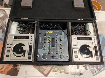 Console Dj CD Gemini con valigia da trasporto