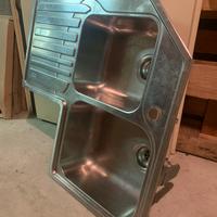 Lavabo inox franke ad angolo 83cmx 50cm