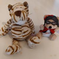 peluche tigre Nici + peluche orsetto aviatore