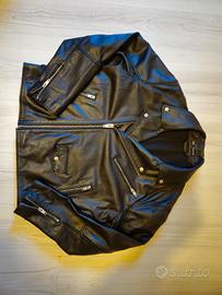 CHIODO GIUBOTTO PELLE ZARA uomo