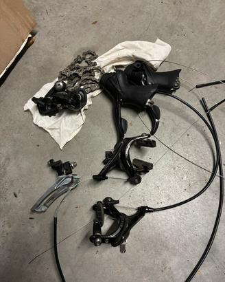 Gruppo completo misto SHIMANO/SRAM 2x9 strada