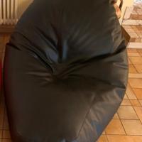 Pouf poltrona sacco gigante in ecopelle