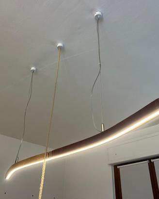 Tavolo e lampada artigianali doghe barrique