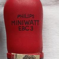 Valvola EBC3 Philips Miniwatt Testata
