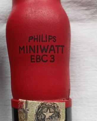 Valvola EBC3 Philips Miniwatt Testata