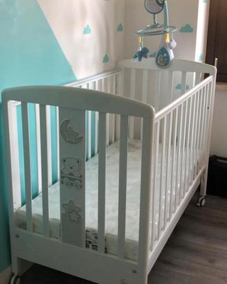 Lettino completo + fasciatoio italbaby con materas