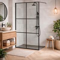 Box Doccia Walk-in da 100 Prof Nero