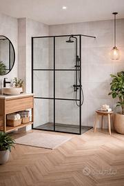 Box Doccia Walk-in da 100 Prof Nero