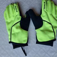 Guanti bici bambino Btwin giallo fluo