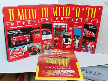Il MITO  Ferrari n°5 riviste +guida all'opera--