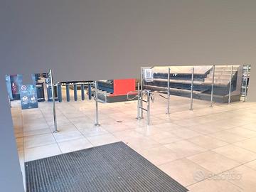 separatore market con tornello usato