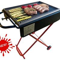 BARBECUE IN FERRO E ACCIAIO A GAS RIPIEGABILE