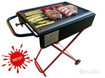 BARBECUE IN FERRO E ACCIAIO A GAS RIPIEGABILE