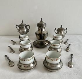 Servizio da Thè in RAMA PELTRO 95% lavorato a mano