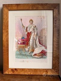 Serie di 5 Stampe: Tre di Napoleone e due generali