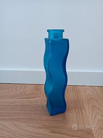 Vaso alto blu in vetro ikea skamt
