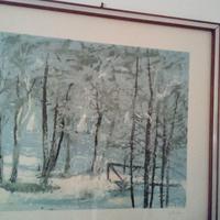 Litografia di Adriano Spilimbergo anni '70/'80