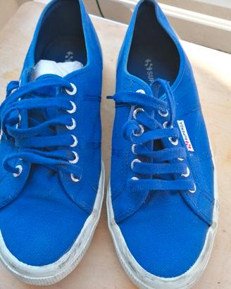 Scarpe in tela Superga, blu. 