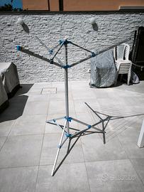 Stendino campeggio alluminio treppiede 150 x 130