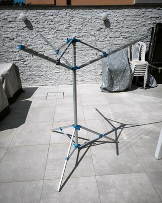 Stendino campeggio alluminio treppiede 150 x 130