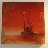 Quadro di Marso con immagini africane