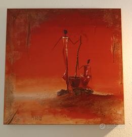 Quadro di Marso con immagini africane