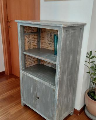 mobiletto in legno stile shabby chic