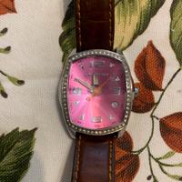 Orologio vintage Chronotech 7504LS quadrante rosa