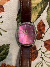 Orologio vintage Chronotech 7504LS quadrante rosa