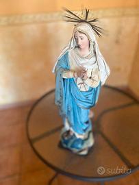 Statua in cartapesta Madonna Immacolata con campan