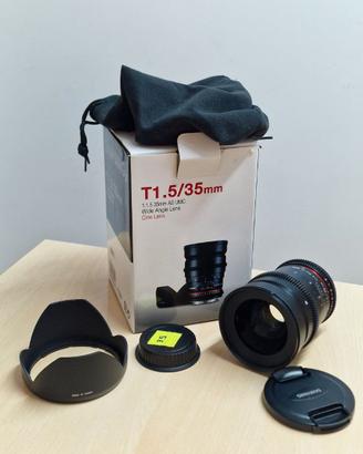 Samyang 35mm T1,5 x Canon