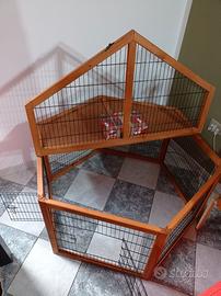 RECINTO PER ANIMALI IN LEGNO E METALLO