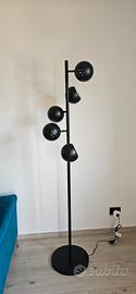 Lampada da terra 180 cm colore nero