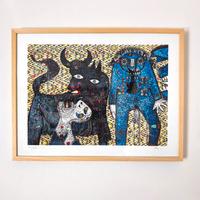 Enrico Baj "Guernica" 1972 - Grafica Vintage