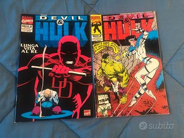 Lotto Fumetti anni 90' Marvel Hulk & Daredevil