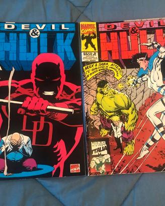 Lotto Fumetti anni 90' Marvel Hulk & Daredevil