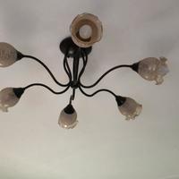 Lampadario e 2 lampade comodino