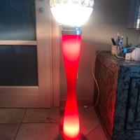 Lampada vetro Murano rossa cm 100