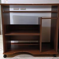 Scrivania PC  Salvaspazio con Ruote 