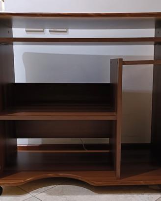 Scrivania PC  Salvaspazio con Ruote 