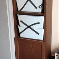 Libreria Billy Marrone Scuro + Sportello