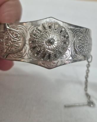 bracciale vintage argentato 