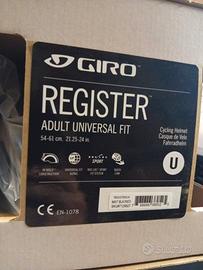 Caschetto da ciclismo nuovo taglia unica 54-61 cm 