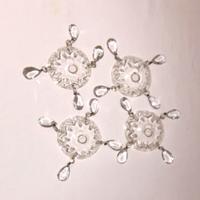 4 coppe portalampada per lampadario vintage