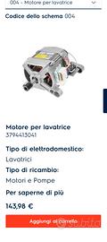 motore lavatrice rex electrolux rwf12085w 