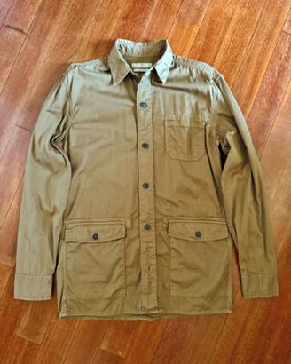 Camicia marrone con tasche Mango