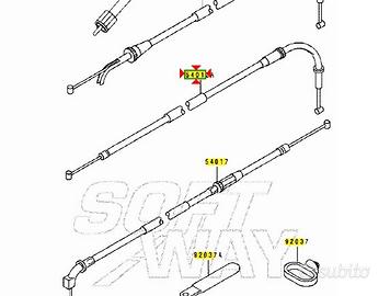 Cavo gas chiusura Kawasaki ZXR R 750 540121421