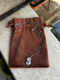 Collana lettera S in argento 925